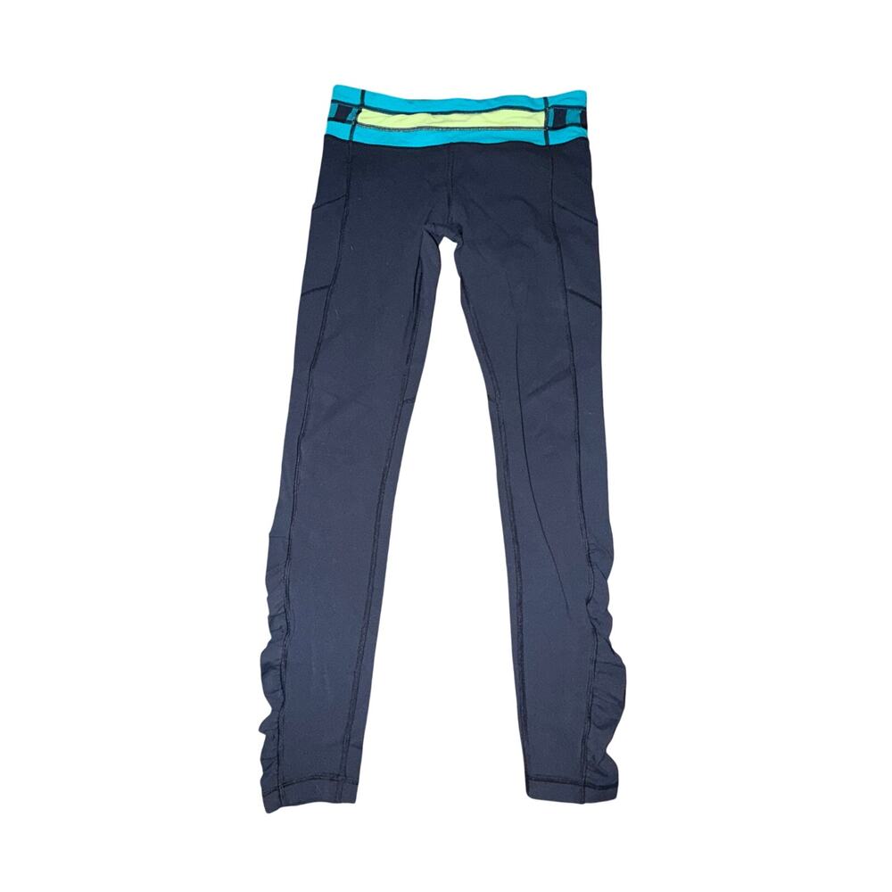Lululemon Speed Tight Brushed Interlock Womens Size 8 Inkwell Quilt Winter 13-27